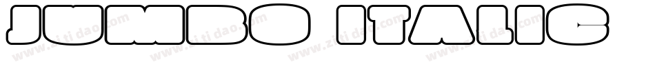 jumbo italic字体转换